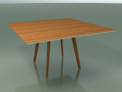 Tavolo quadrato 3503 (H 74-140x140 cm, M02, effetto Teak, opzione 2)