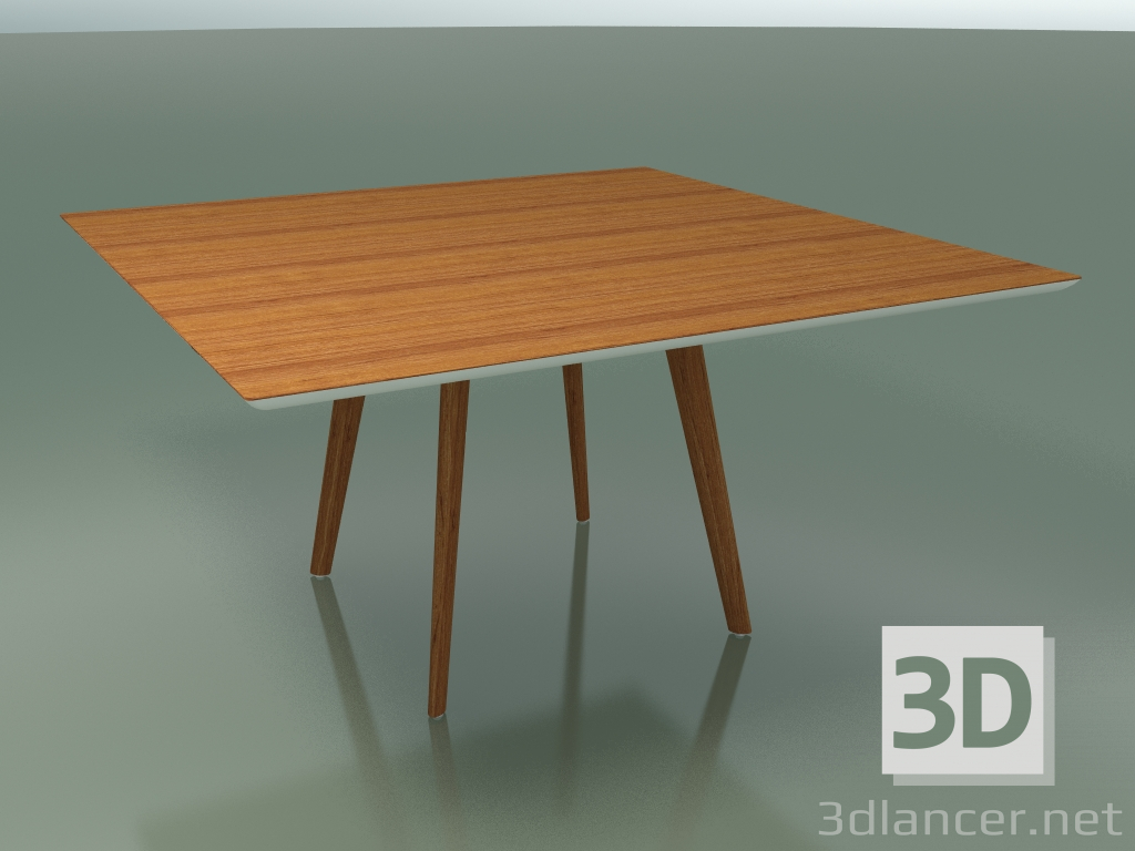 3d model Square table 3503 (H 74 - 140x140 cm, M02, Teak effect, option 2) - preview
