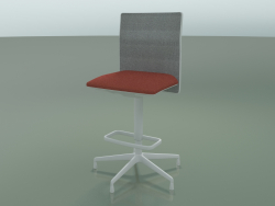Low back stool 6506 (5 legs, with mesh, V12)