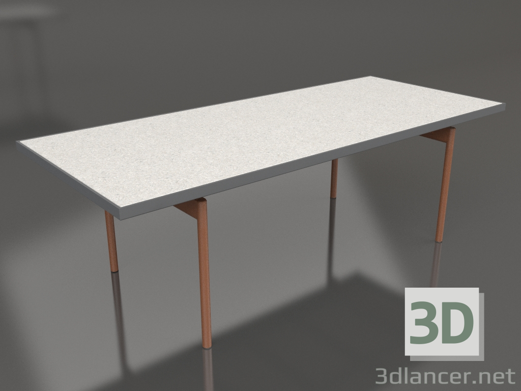 Modelo 3d Mesa de jantar (Antracite, DEKTON Sirocco) - preview