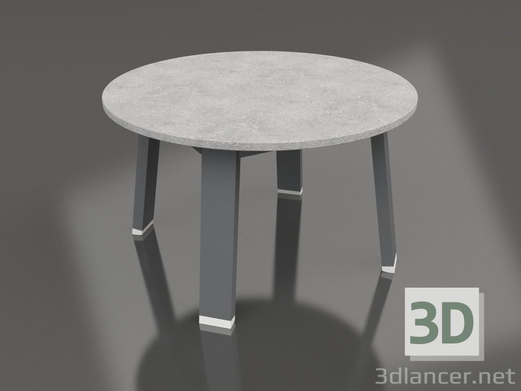 modèle 3D Table d'appoint ronde (Anthracite, DEKTON) - preview