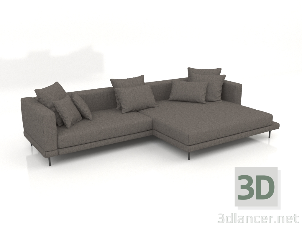 3d model Sofá Carol 3360 x 1800 (Claudio 64) - vista previa