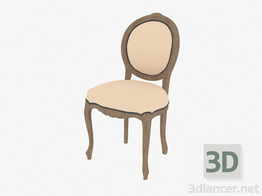 3D Modell Stuhl 77 Medaillon - Vorschau