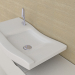 3d Washbasin with fixtures model buy - render