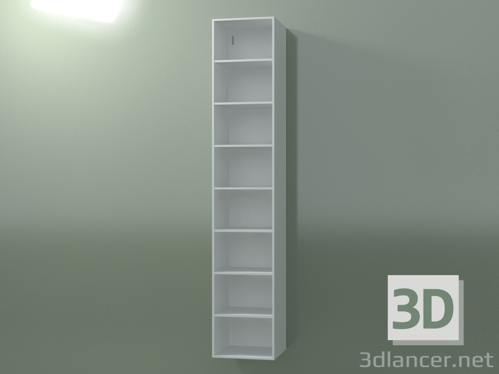 3d model Wall tall cabinet (8DUBFD01, Glacier White C01, L 36, P 36, H 192 cm) - preview