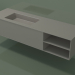 modèle 3D Lavabo avec tiroir et compartiment (06UC924S2, Clay C37, L 168, P 50, H 36 cm) - preview
