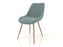 Chair Yvetta (turquoise-wood)