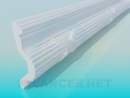 3d model Molding High Poly - preview 3d model Molding High Poly - preview