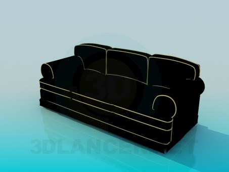 modelo 3D Sofá - escuchar modelo 3D Sofá - escuchar