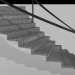 3d модель Спіральні сходи – превью