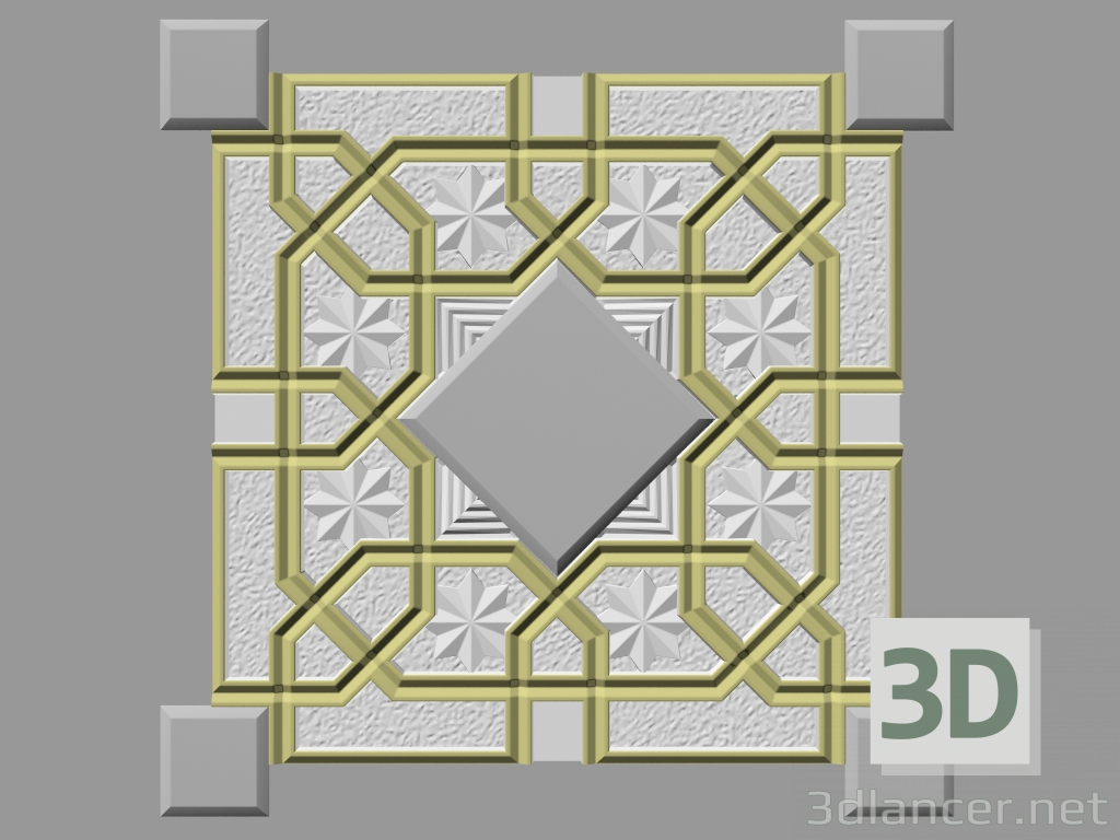 3d модель 3D панель Sultan – превью