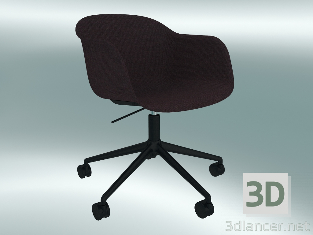 3d модель Крісло з газліфтом Fiber (Remix 373, Black) – превью