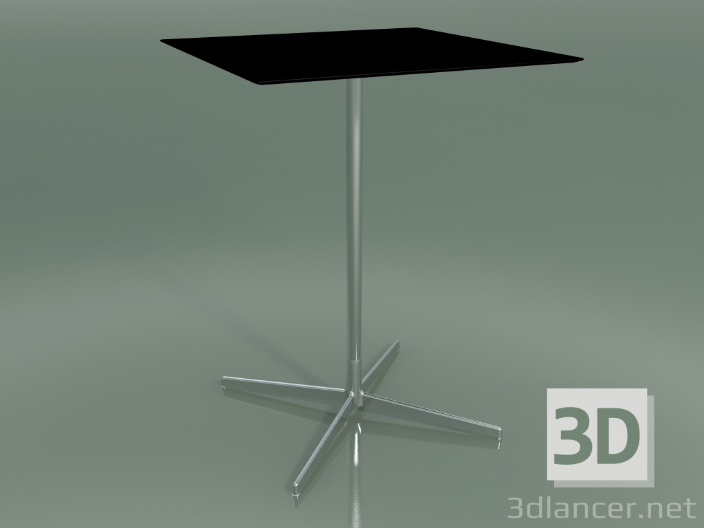 modello 3D Tavolo quadrato 5560 (H 103.5 - 79x79 cm, Nero, LU1) - anteprima