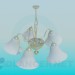 modello 3D Lampadario campana - anteprima