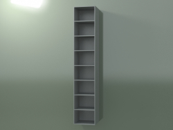 Wall tall cabinet (8DUBFD01, Silver Gray C35, L 36, P 36, H 192 cm)
