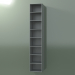 3d model Wall tall cabinet (8DUBFD01, Silver Gray C35, L 36, P 36, H 192 cm) - preview