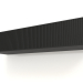 modèle 3D Étagère suspendue ST 06 (1 porte ondulée, 1200x315x250, bois noir) - preview