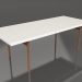 3d model Dining table (White, DEKTON Sirocco) - preview