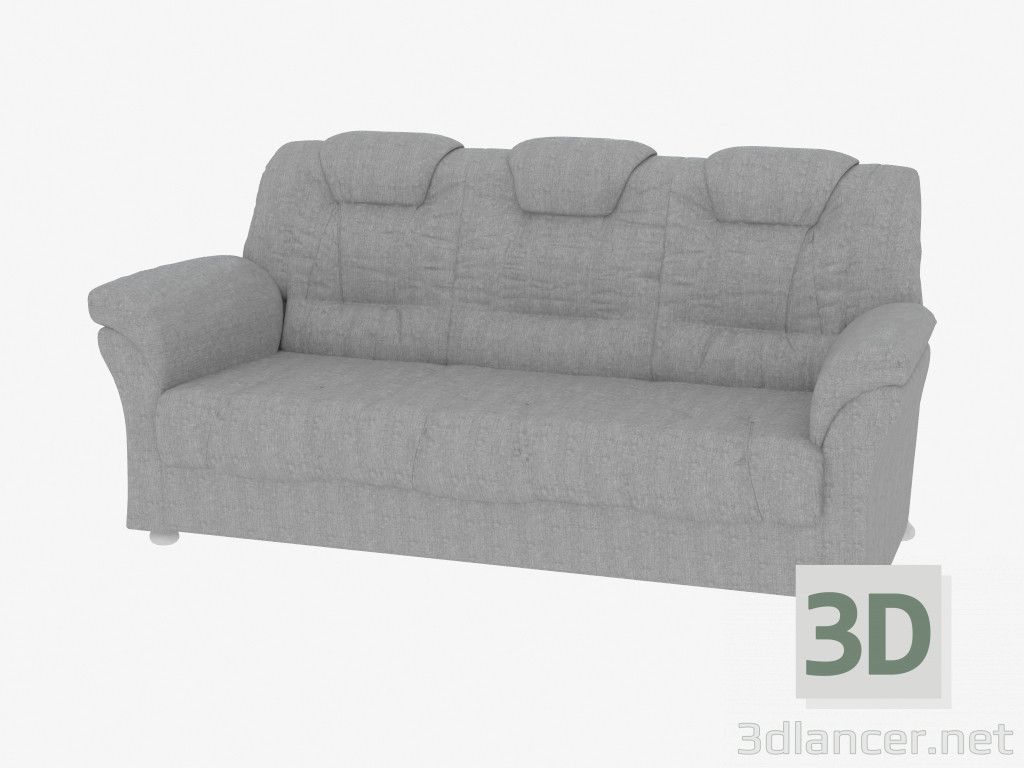 3D modeli Düz kanepe (dx3) - önizleme
