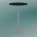 modèle 3D Table BON (9380-71 (⌀ 60cm), H 109cm, HPL noir, blanc en fonte blanche) - preview