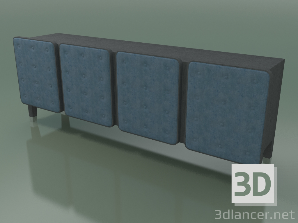 3D Modell Schließfach (69, grau) - Vorschau