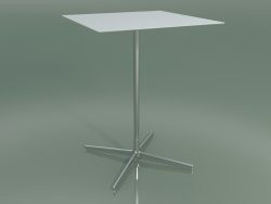 Quadratischer Tisch 5560 (H 103,5 - 79 x 79 cm, Weiß, LU1)