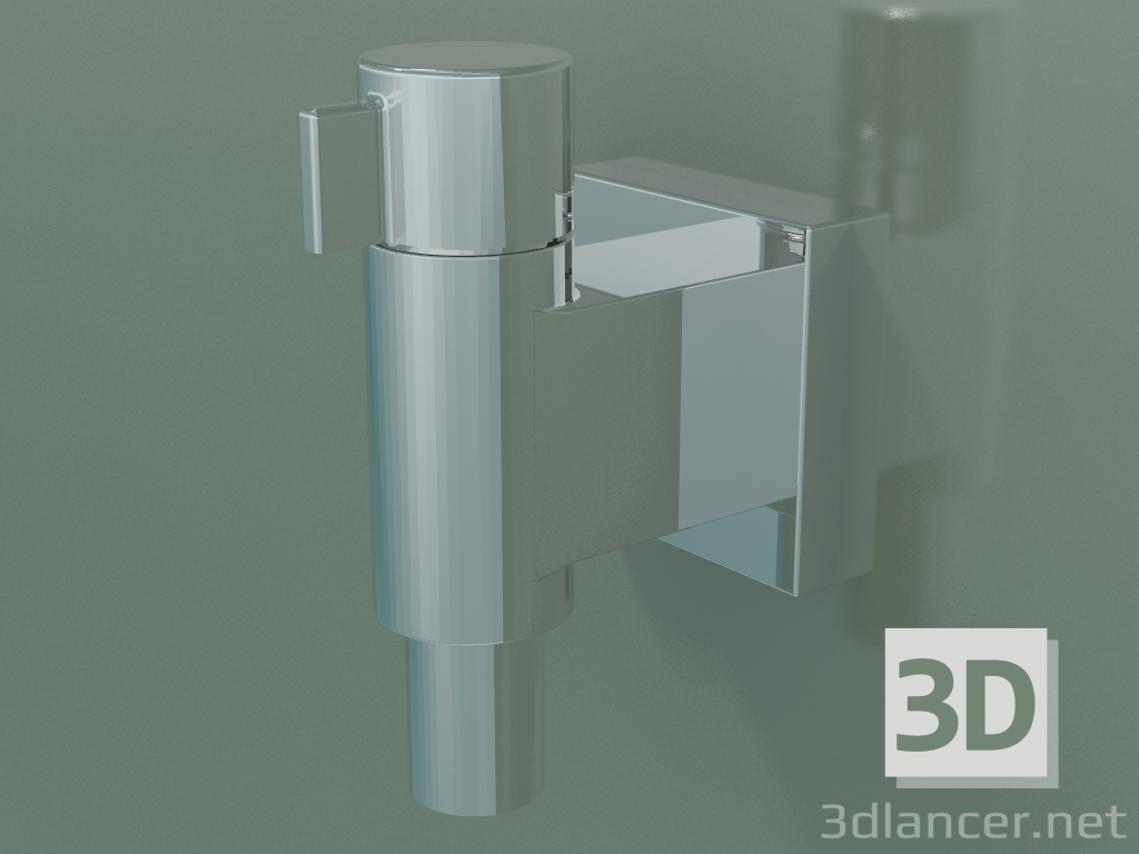 3d model Wall connection elbow with valve (28 451 985-00) - preview