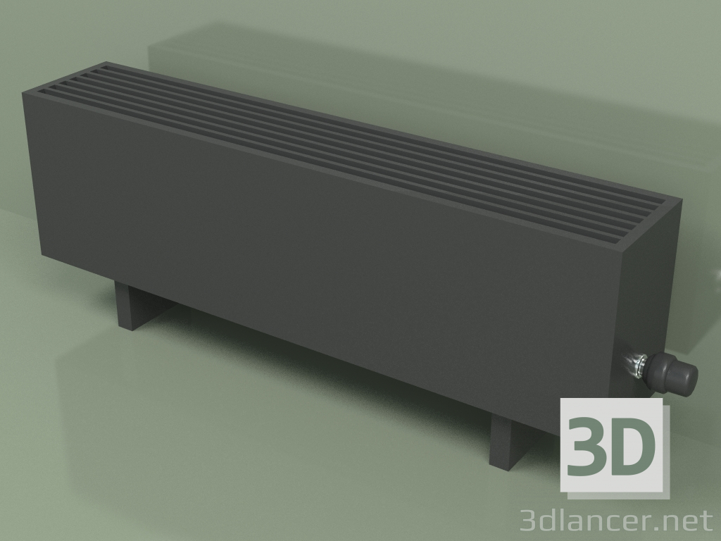 modello 3D Convettore - Aura Basic (280x1000x186, RAL 9005) - anteprima