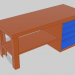 3d model Table with drawers - preview