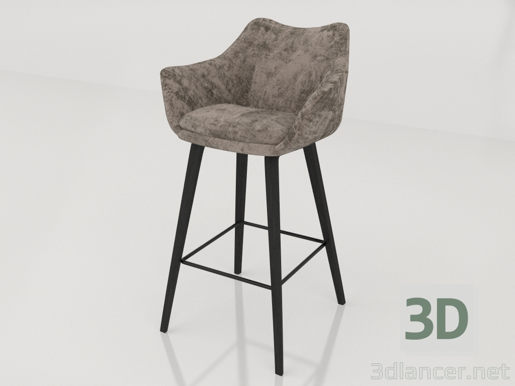 3D Modell Barhocker Shirley - Vorschau
