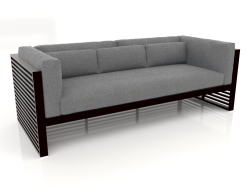 3-Sitzer-Sofa (Schwarz)