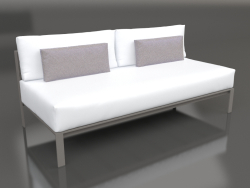 Módulo de sofá, seção 4 (cinza quartzo)