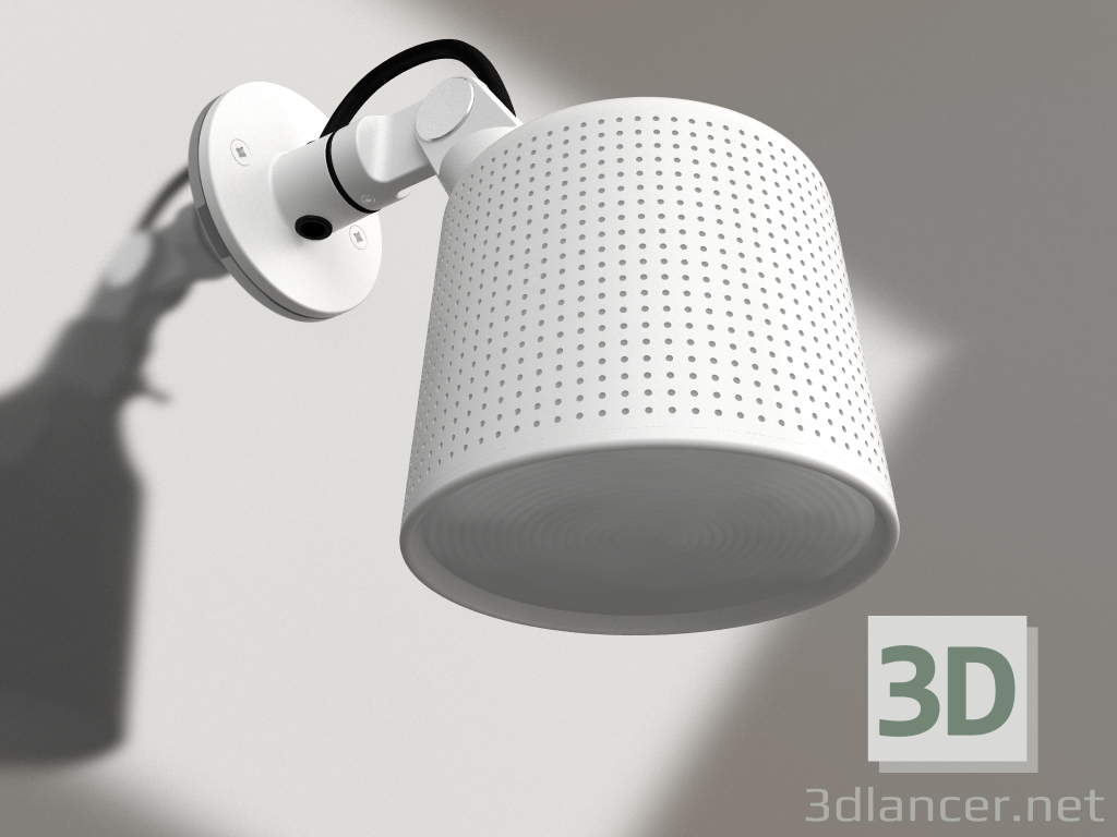 3d model Wall spot VIPP524 (white) - preview