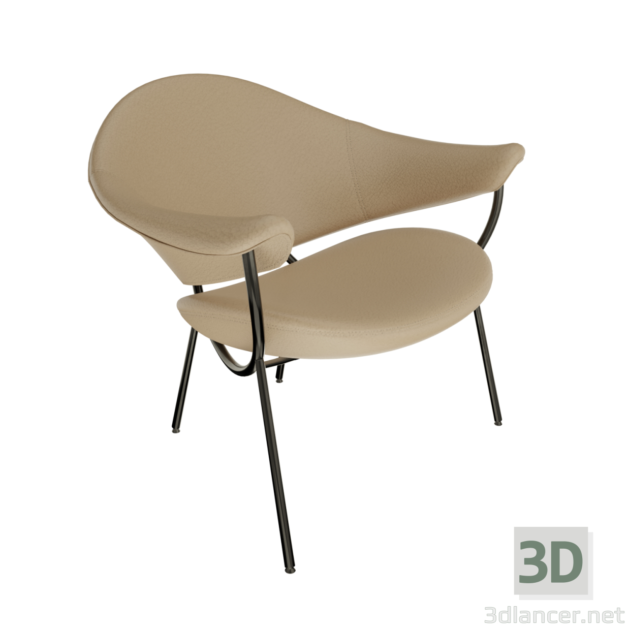 3d Murano chair model buy - render