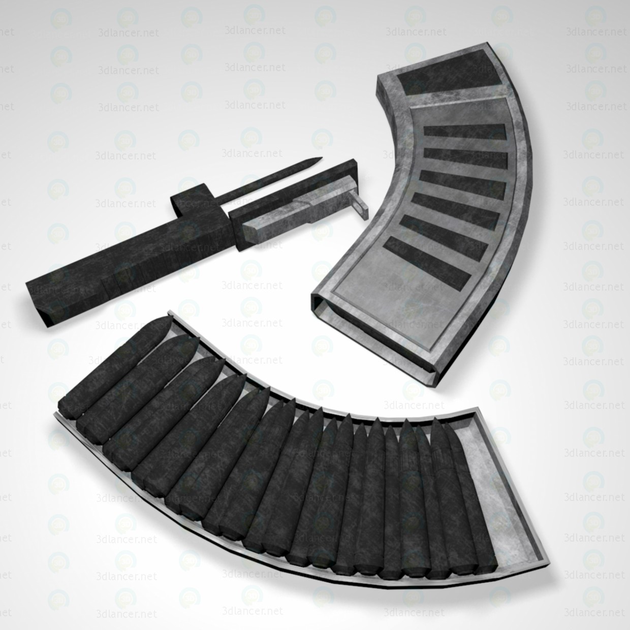 3d Automatic "Ignis" model buy - render 3d Automatic "Ignis" model buy - render