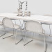 3D Yemek Masası için 6-8 sandalye modeli satın - render