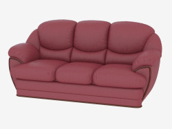 Sofa, modular, triple leather