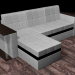 3d Corner sofa bed Atlanta model buy - render
