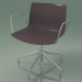 3d model Chair 0233 (5 legs, with armrests, chrome, polypropylene PO00404) - preview