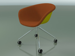 Chair 4217 (4 castors, with front trim, PP0002)