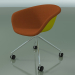 3D modeli Sandalye 4217 (4 tekerlek, ön kaplamalı, PP0002) - önizleme