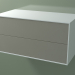 3d модель Ящик двойной (8AUDCB01, Glacier White C01, HPL P04, L 96, P 50, H 48 cm) – превью