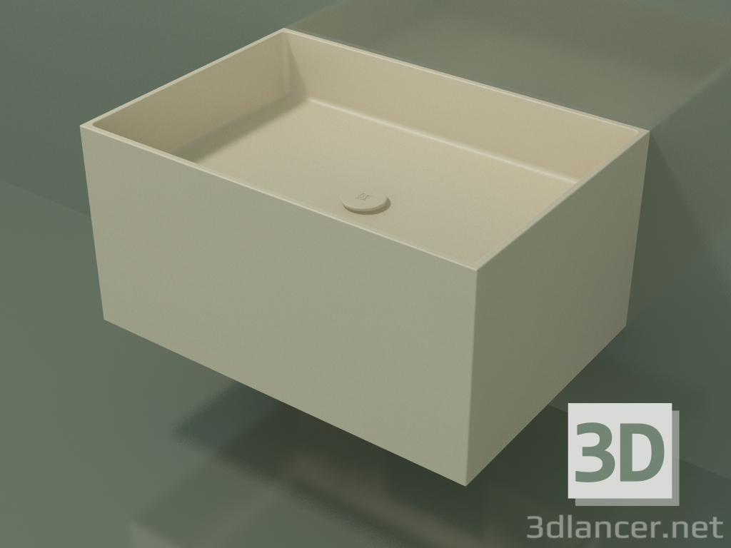 modèle 3D Lavabo suspendu (02UN42301, Bone C39, L 72, P 50, H 36 cm) - preview