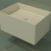 3D modeli Duvara monte lavabo (02UN42301, Bone C39, L 72, P 50, H 36 cm) - önizleme