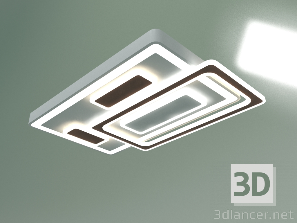 3D Modell LED-Deckenleuchte 90156-2 (weiß) - Vorschau