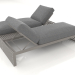 3d model Double bed for relaxation (Quartz gray) - preview