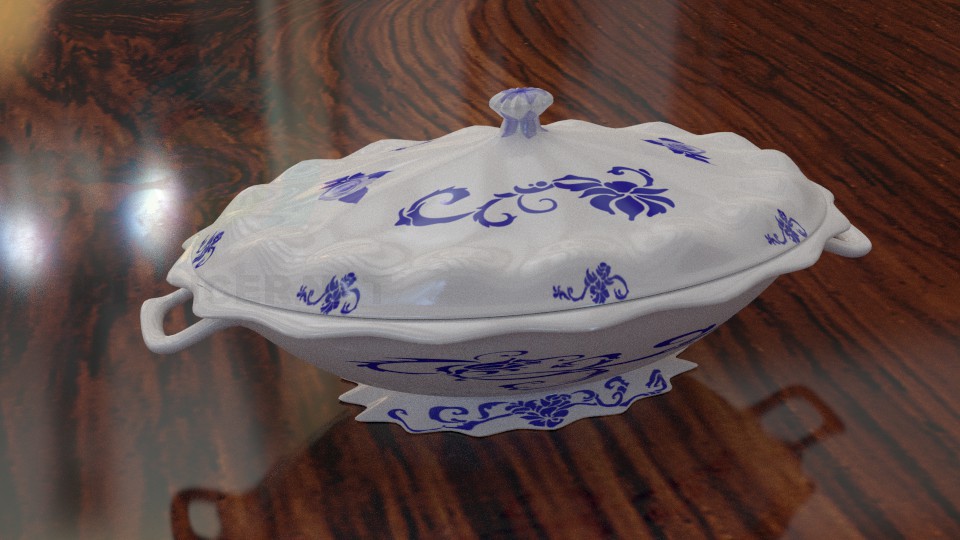 3d model Soup Tureen - preview