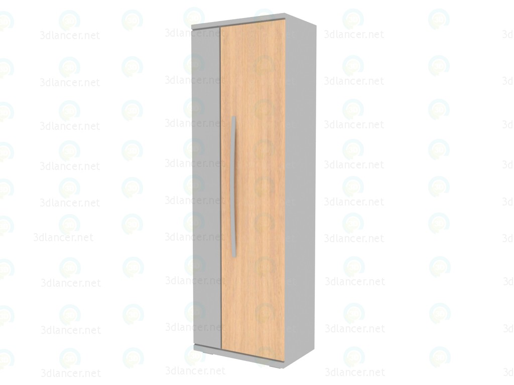 3D Modell Kleiderschrank 1 Tür NM111_20-25 - Vorschau