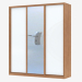 3d model Wardrobe with white panels and a mirror (sh 68) - preview