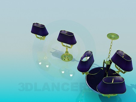 modelo 3D Sistema de iluminación - escuchar modelo 3D Sistema de iluminación - escuchar